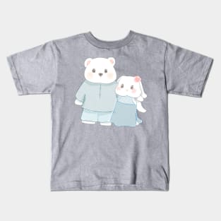 Bear and Bunny tied a knot | Bunniesmee Kids T-Shirt